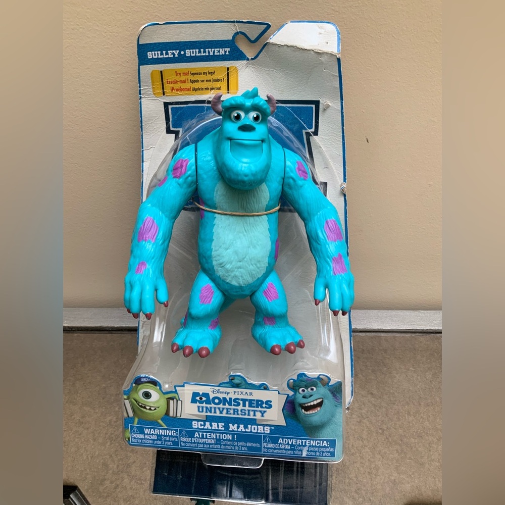 Vintage 2013 DISNEY PIXAR Monsters University SULLEY Scare Majors Action Figure